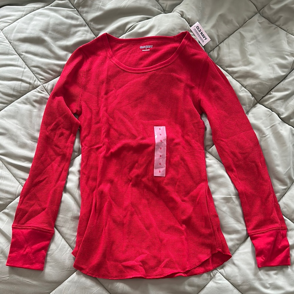 old navy waffle knit pajama top for women